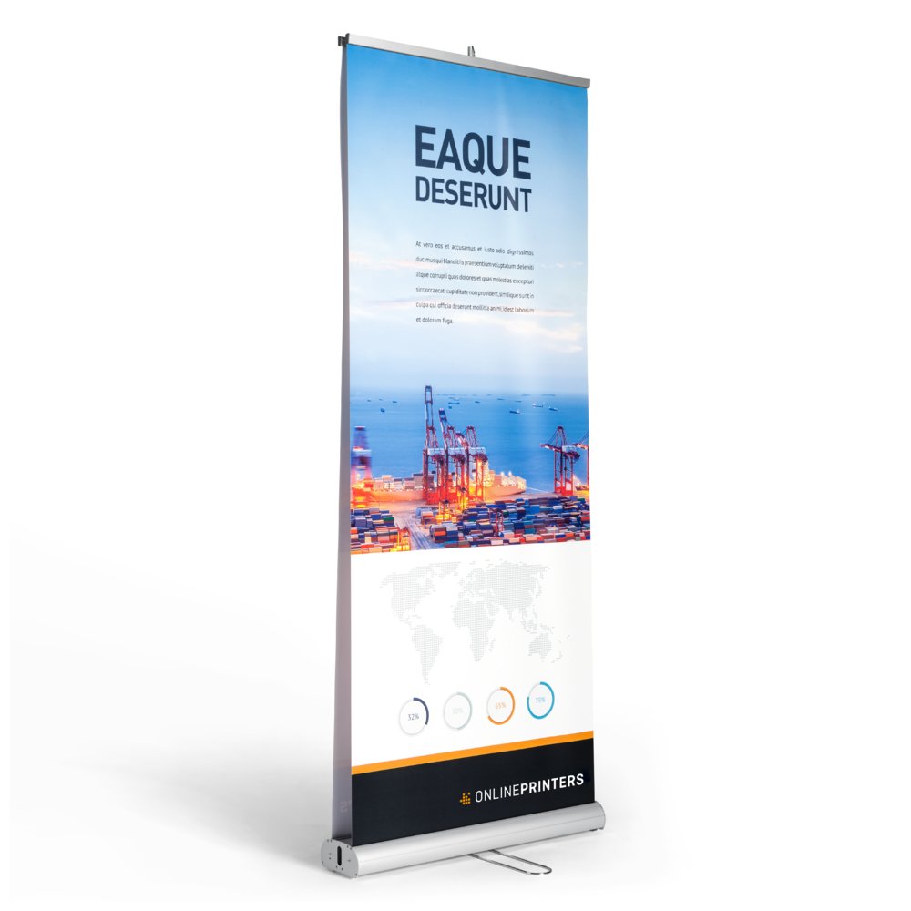 Roll Up Banner incluso stampa su due lati 85x200cm