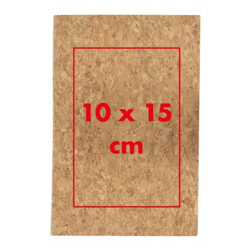 Quaderno in sughero con copertina.