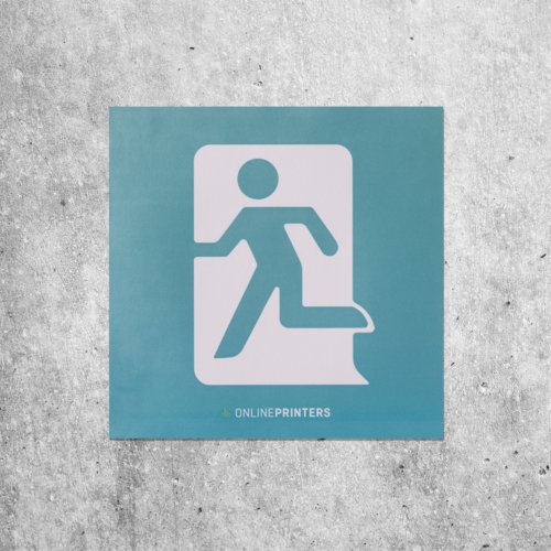 Adesivo riflettente di forma quadrata.