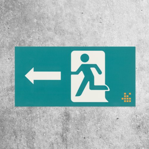 Adesivo luminescente per uso interno ed esterno.