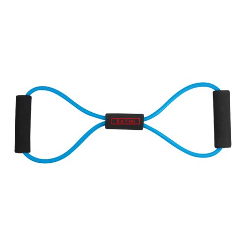 Expander fitness blu con maniglie.