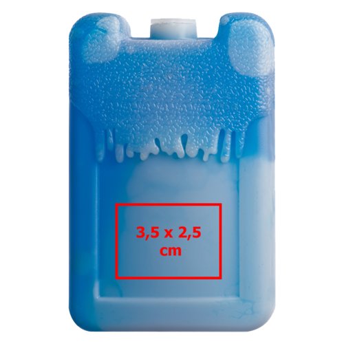 Piastra refrigerante blu in plastica.