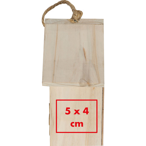 Hotel per insetti in legno con sospensione