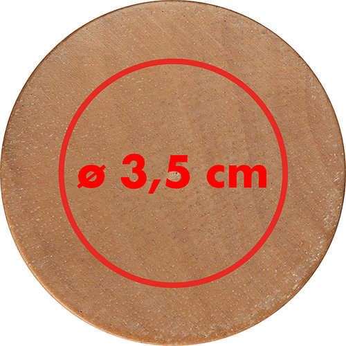 Macina sale e pepe in legno con meccanismo di macinazione.