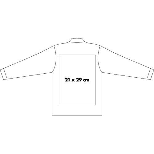 Polo a maniche lunghe da uomo con abbottonatura.