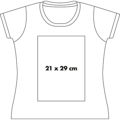 T-shirt in cotone da donna con collo rotondo e maniche corte.